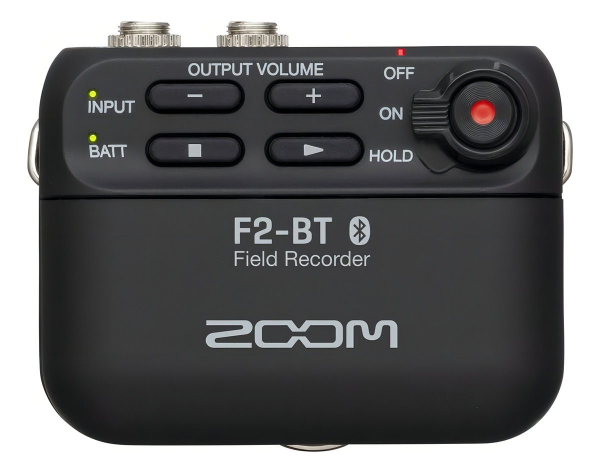 Zoom F2 Bt Grabador Portatil Bluetooth Mic Lavalier Color Negro