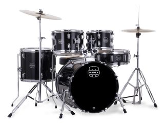 Mapex Comet Bateria 5 Cuerpos Con Fierros Platillos Banqueta Color Negro