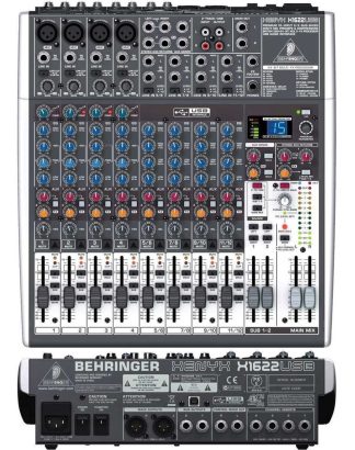 Behringer Xenyx X1622 Mixer 12 Canales Efectos Comp Usb