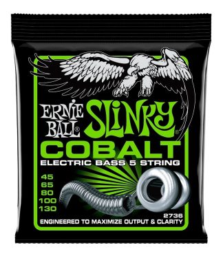 Ernie Ball Eb2736 Cobalt Encordado Bajo 5 Cuerdas 045 130