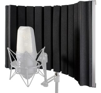 Escudo Acústico Plegable Cad As22 Acero Inoxidable Con Espuma Para Grabación