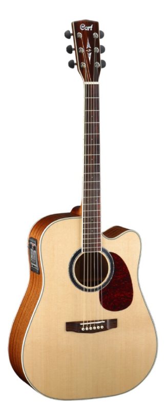 Guitarra Acústica Cort Mr730fx Para Diestros Natural Glossy