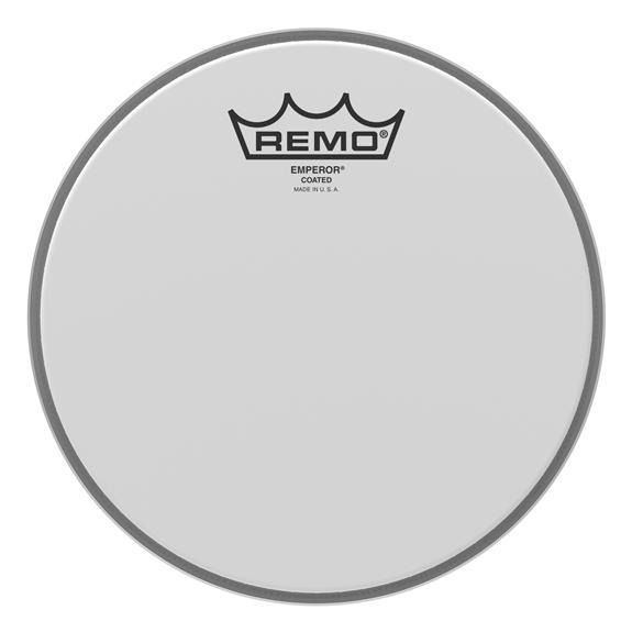 Remo Emperor Coated 14 Parche Arenado Doble Capa Bateria