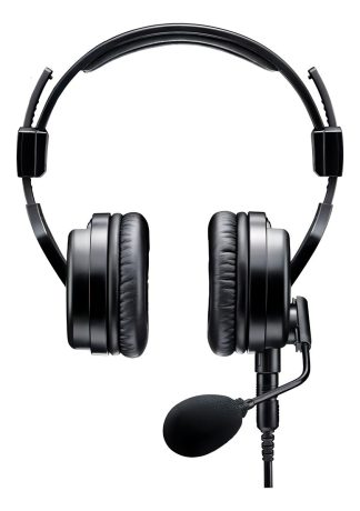 Shure Brh50m Premium Auricular Doble Microfono Broadcast Color Negro