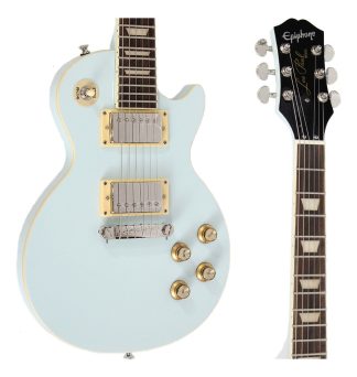 Guitarra Electrica EpiPhone Les Paul 3/4 Niño Con Accesorios Color Celeste Material Del Diapasón Laurel Orientación De La Mano Diestro