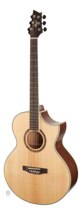 Guitarra Electroacústica Cort Ndx Barítono Satin Natural 6 Cuerdas