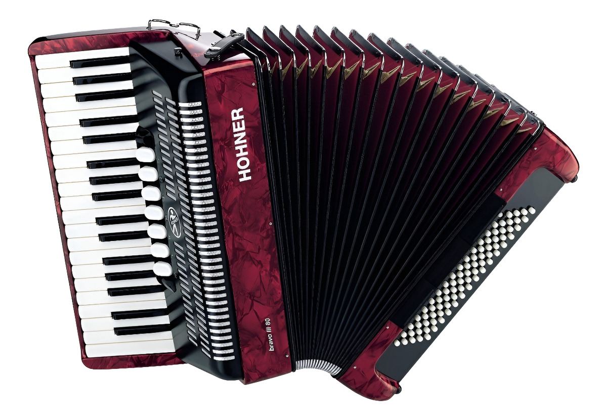 Hohner Bravo 3 80 Acordeon A Piano 80 Bajos 37 T 5(7)r