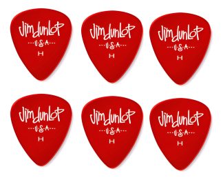 Jim Dunlop 486rhv Heavy Red Gels 0.96 Pack 6 Puas