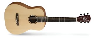 Cort Earth Mini Guitarra Acustica 3/4 Viaje Con Funda