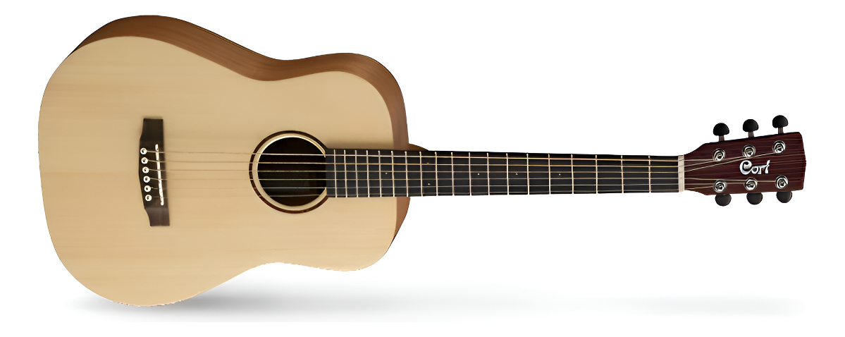 Cort Earth Mini Guitarra Acustica 3/4 Viaje Con Funda