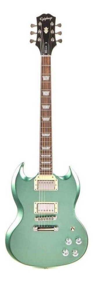 Guitarra Eléctrica EpiPhone Sg Muse Wanderlust Green Metallic 6 Cuerdas