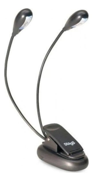 Luz Led P/ Atril Libros O Notebook Stagg 4 Luces Pilas O Usb