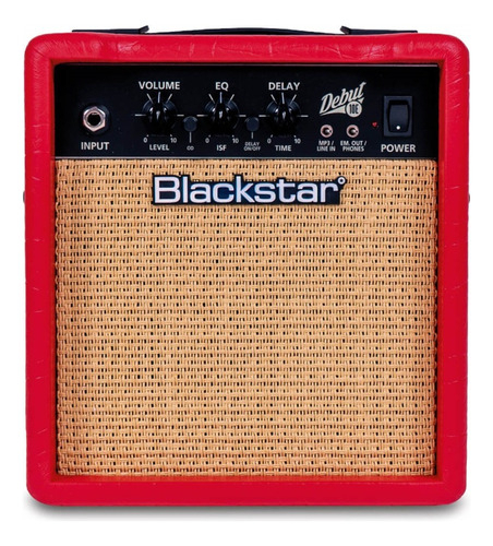 Blackstar Debut 10e Amplificador Guitarra 10 Watts Delay Color Rojo