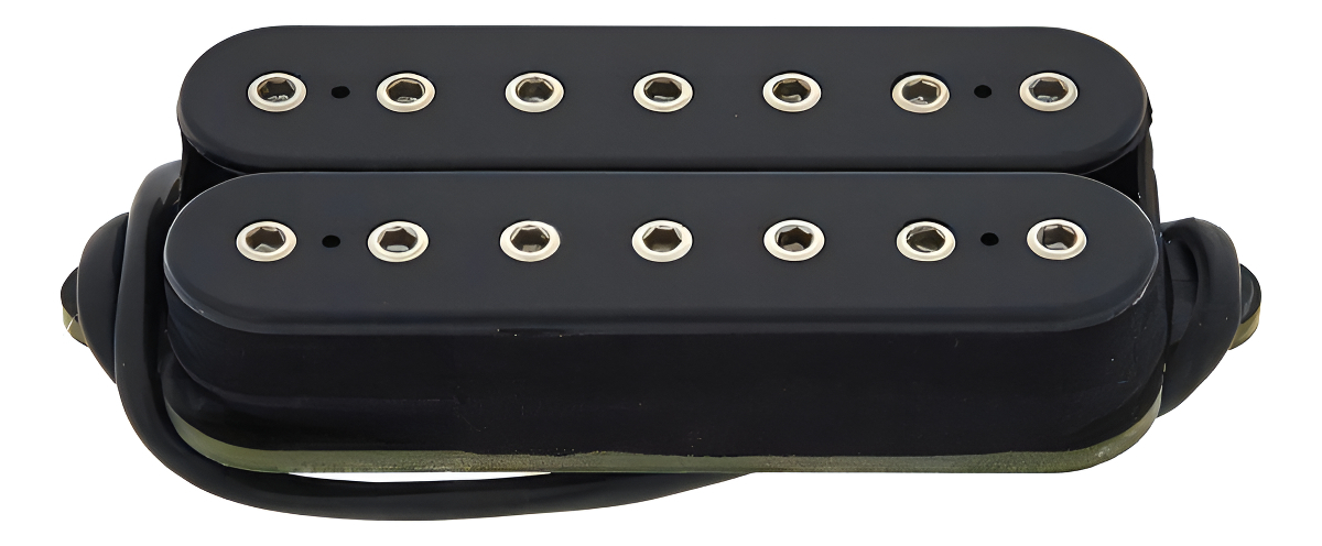 Pastilla Humbucker Guitarra Eléctrica Dimarzio Liquifire 7 String Negra Negro