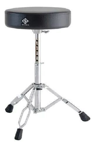 Banqueta Batería Dixon Psn7 Regulable Patas Dobles Asiento Cuerina Negra Negro