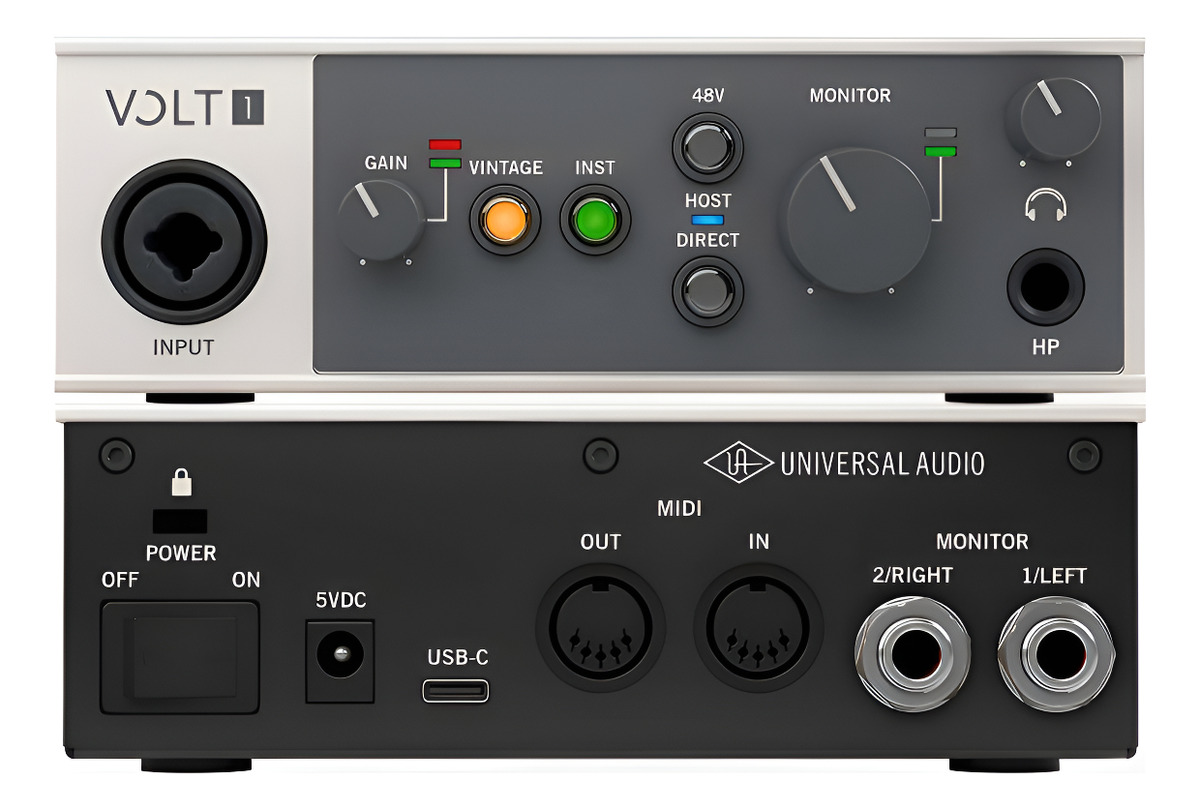 Universal Audio Volt1 Placa De Sonido Usb 1 Canal Pre Amp