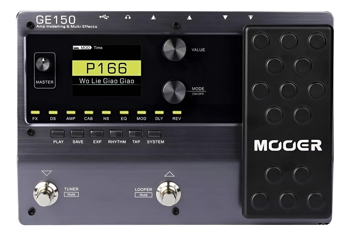 Mooer Ge150 Pedalera Multiefecto Para Guitarra 151 Efectos