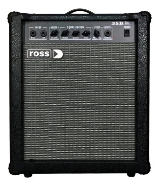 Amplificador Bajo 35w 2 Canales Ross B35 Color Negro