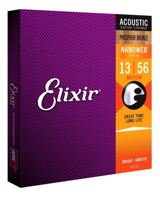 Elixir 16102 Encordado Guitarra Acustica P Bronze 013