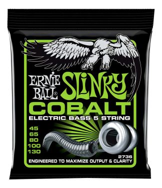 Encordado Para Bajo 5 Cuerdas Ernie Ball P02736 Slinky Cobalt 45-130