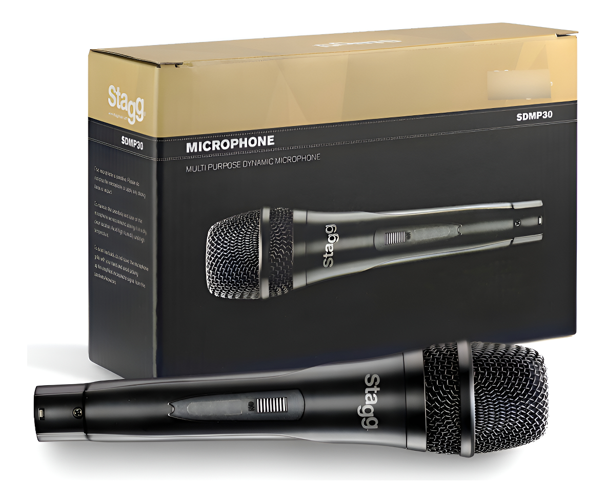 Stagg Sdmp30 Microfono Dinamico Con Cable Canon Plug