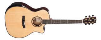 Guitarra Electroacústica Cort Ga-pf Bevel 6 Cuerdas Natural Diestro Pau Ferro