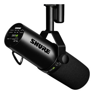 Micrófono Vocal Dinámico Shure Sm7db Con Preamplificador Negro