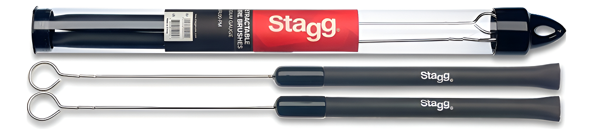 Stagg Sbru20rm Escobillas De Metal Agarre Plastico