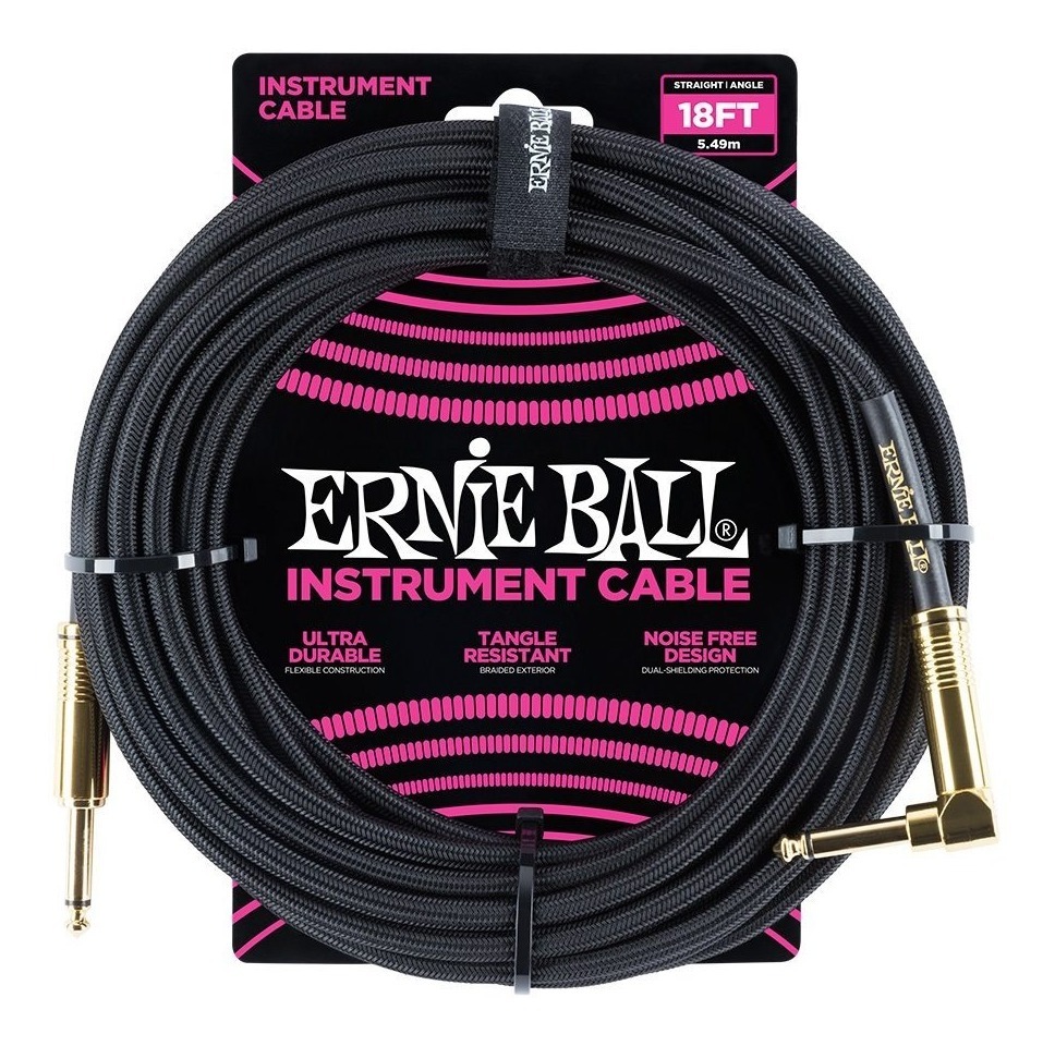 Ernie Ball P06086 Cable Instrumento Tela Angular 6 Metros