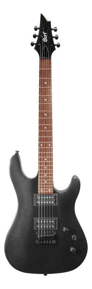 Guitarra Eléctrica Cort Kx Series Kx100 Negra Metallic Puente Fijo Diestro Metallic Black Jatobá