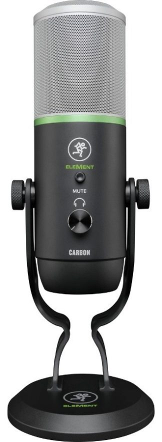 Micrófono Condensador Usb Multipatrón Mackie Carbon Negro