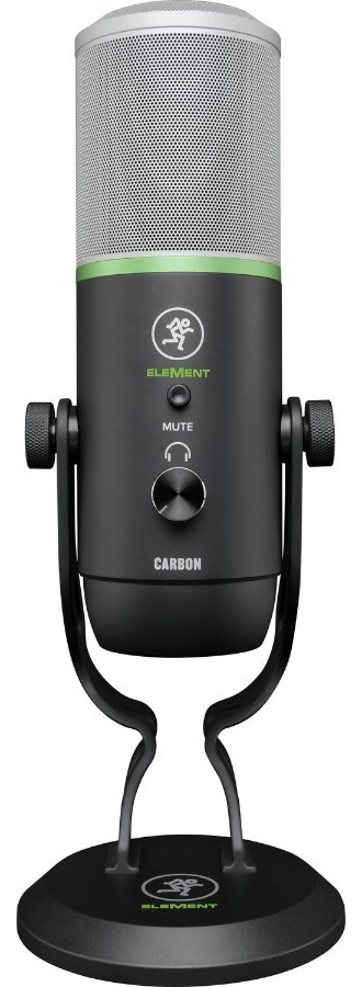 Micrófono Condensador Usb Multipatrón Mackie Carbon Negro