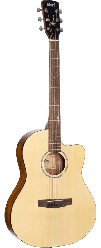 Cort Jade1 Guitarra Acustica Media Caja Corte Color Natural Poro Abierto