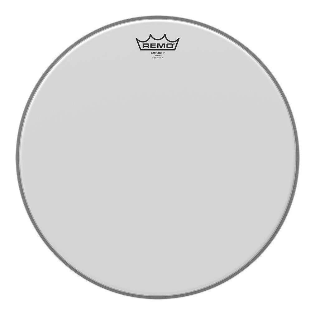 Remo Emperor Coated 16 Parche Arenado Doble Capa Bateria