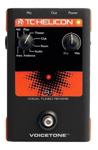 Tc Helicon Voicetone R1 Procesador Vocal Efecto Reverb Negro Naranja Xlr