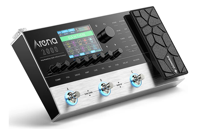 Donner Arena 2000 Pedal Multiefectos Para Guitarra Color Negro