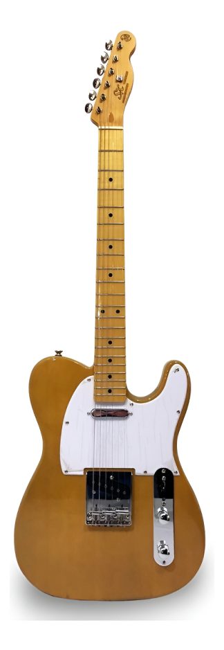 Guitarra Eléctrica Sx Vintage Series Ftl-50 Telecaster De Tilo 2000 Butterscotch Blonde Brillante Con Diapasón De Arce