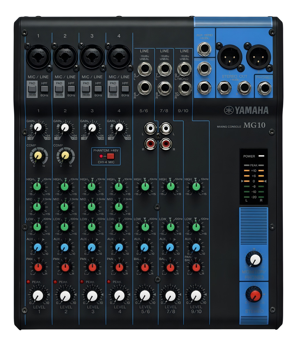 Consola Yamaha Mg10 De Mezcla