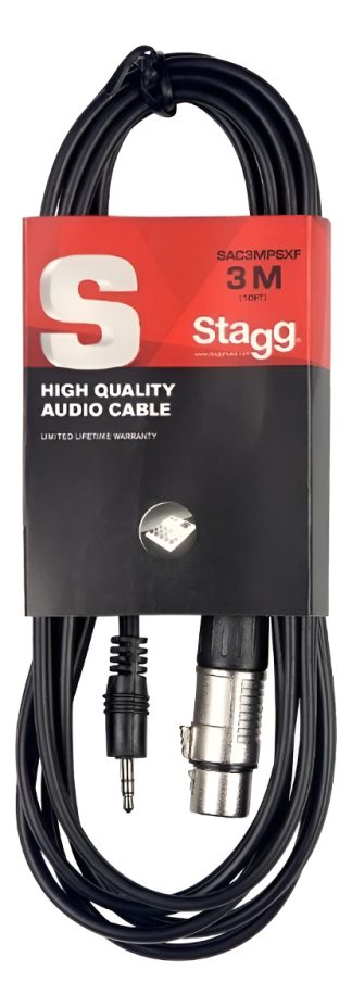 Cable Stagg Sac3mpsxf Mini Plug - Canon Hembra 3 Metros