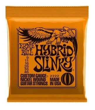 Ernie Ball Eb2222 009 Hibrido Encordado 009 046 Guitarra Ele