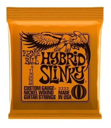 Ernie Ball Eb2222 009 Hibrido Encordado 009 046 Guitarra Ele