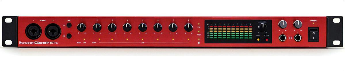 Interfaz De Audio Premium Clarett+ 8pre Usb + Plugins Color Rojo