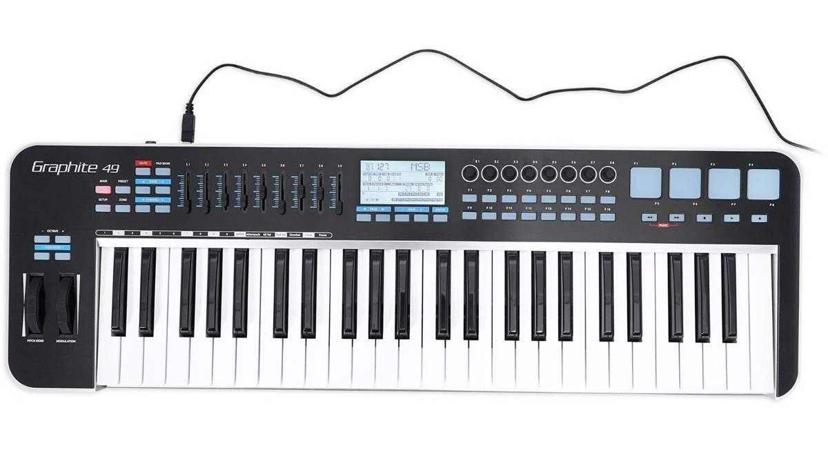 Samson Kgr49 Graphite 49 Controlador Pads + Potes + Faders