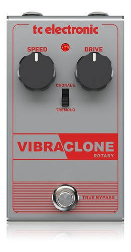 Pedal Vibrato Tc Electronic Vibraclone Rotary Guitarra Eléctrica Jack Led 9v Gris