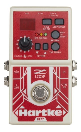 Hartke Hl77 Loop Pedal Looper 6 Hs 99 Preset Ritmos Usb Color Rojo Con Blanco
