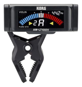 Afinador Cromático Pinza Violín Viola Digital Korg Aw-lt100v