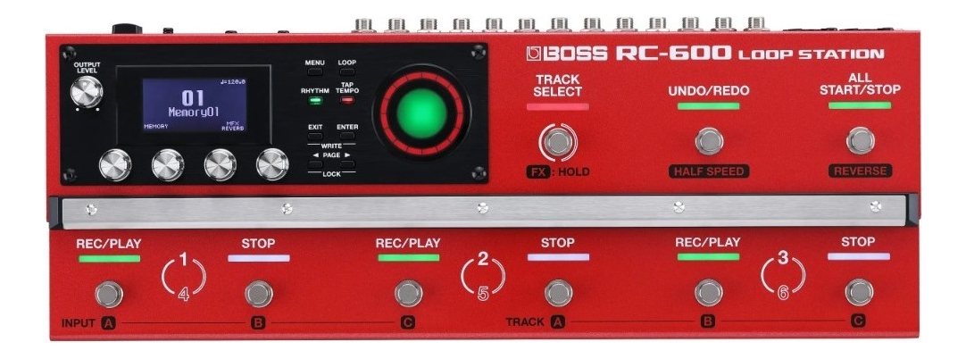 Boss Rc600 Loop Station Pedalera Looper Color Rojo