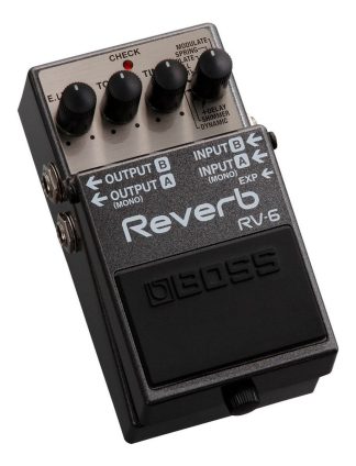 Pedal De Efecto Boss Reverb Rv-6 Negro