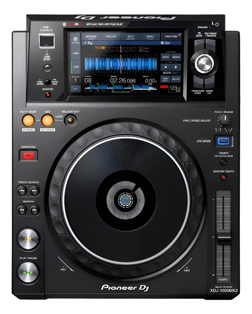 Pioneer Xdj1000 Mk2 Compactera Dj Cdj Tactil Hd Rekordbox