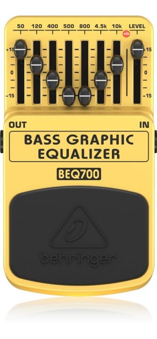 Behringer Beq700 Pedal Ecualizador Para Bajo 7 Bandas Amarillo